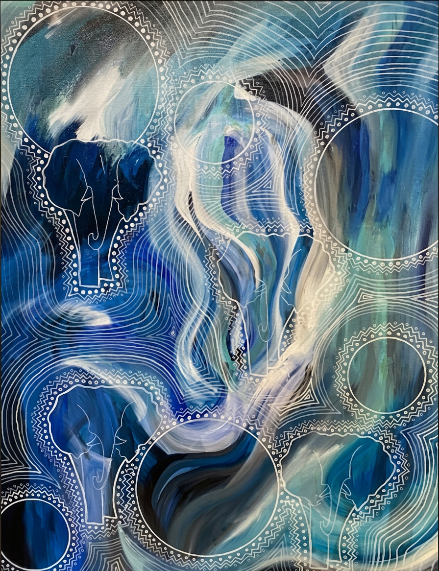 blue elephants